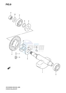 DR-Z250 (E28-E33) drawing CRANK BALANCER