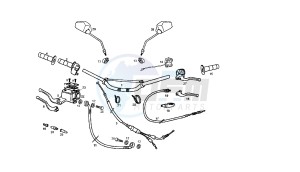 SENDA R DRD RACING - 50 CC VTHSR1D2B. EU2 drawing HANDLEBAR - CONTROLS