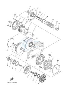 YXM700E YXM700PF VIKING (1XPS) drawing CLUTCH