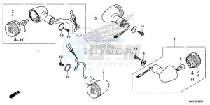 CB1100AE CB1100 ABS UK - (E) drawing WINKER