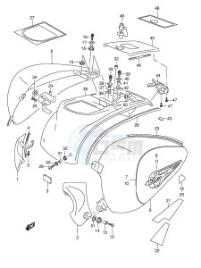 VL1500 (E2) drawing SIDE COVER (MODEL W)