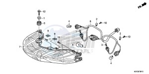 SH125DSG SH125 UK - (E) drawing REAR COMBINATION LIGHT