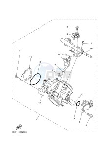 YXE700ES YXE70WPSH WOLVERINE R-SPEC EPS SE (BN56) drawing THROTTLE BODY ASSY 1