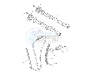 FZ8-N 800 drawing CAMSHAFT AND TIMING CHAIN