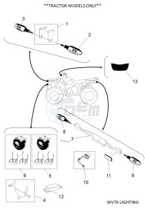 YFM450FWBD KODIAK 450 (BB5M) drawing WVTA LIGHTING