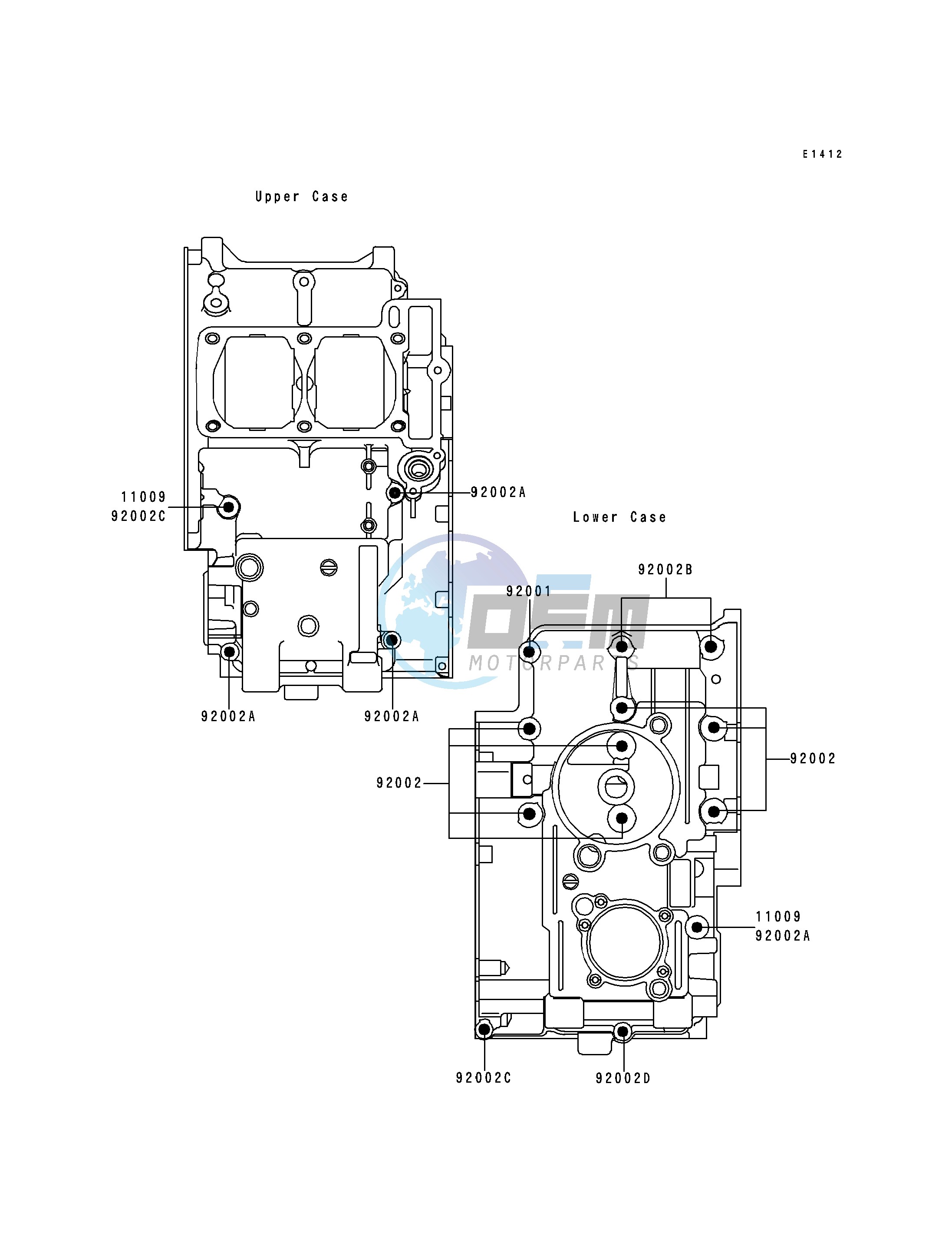 CRANKCASE BOLT PATTERN