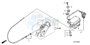 CBR1000RAA UK - (E / ABS MKH) drawing SERVO MOTOR