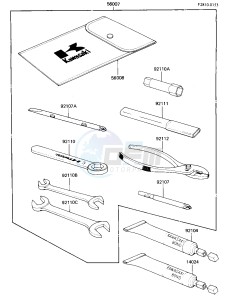 KZ 305 B [LTD] (B2-B3) [LTD] drawing OWNERS TOOLS