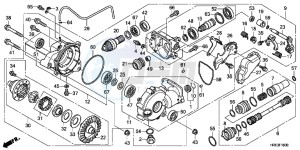 TRX500FPED TRX500FPE ED drawing FRONT FINAL GEAR