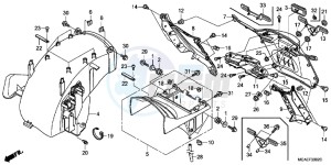 GL1800G GOLDWING 2ED drawing REAR FENDER (GL1800C/D/E/F/G)