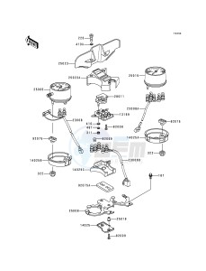 KZ 1000 P [POLICE 1000] (P15-P19) [POLICE 1000] drawing METER-- S- -