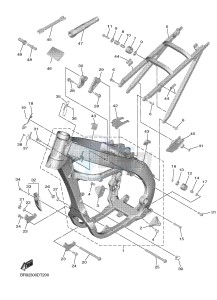 YZ450F (BR92) drawing FRAME