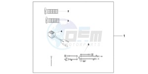 CB600FA39 Spain - (SP / ABS ST 25K) drawing HEATED GRIPS