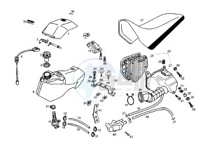 SENDA SM X-RACE - 50 cc drawing FUEL TANK