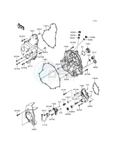 ER-6N ER650EFF XX (EU ME A(FRICA) drawing Engine Cover(s)