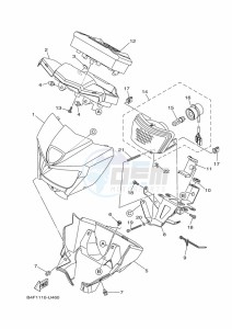 YFM700FWBD KODIAK 700 EPS (BGFW) drawing HEADLIGHT 2