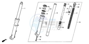 NSR50S drawing FRONT FORK