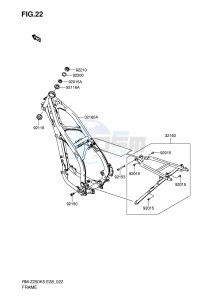 RM-Z250 (E28) drawing FRAME