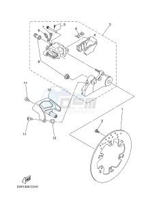 XT660R (5VKL 5VKL 5VKL 5VKL) drawing REAR BRAKE CALIPER