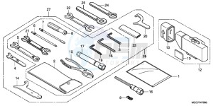 VT750C2BB Shadow E drawing TOOLS