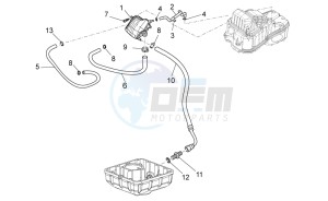 Norge 1200 IE 8V Polizia Stradale drawing Blow-by system