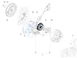 LIBERTY 125 4T E4 POSTE (EMEA) drawing Flywheel magneto