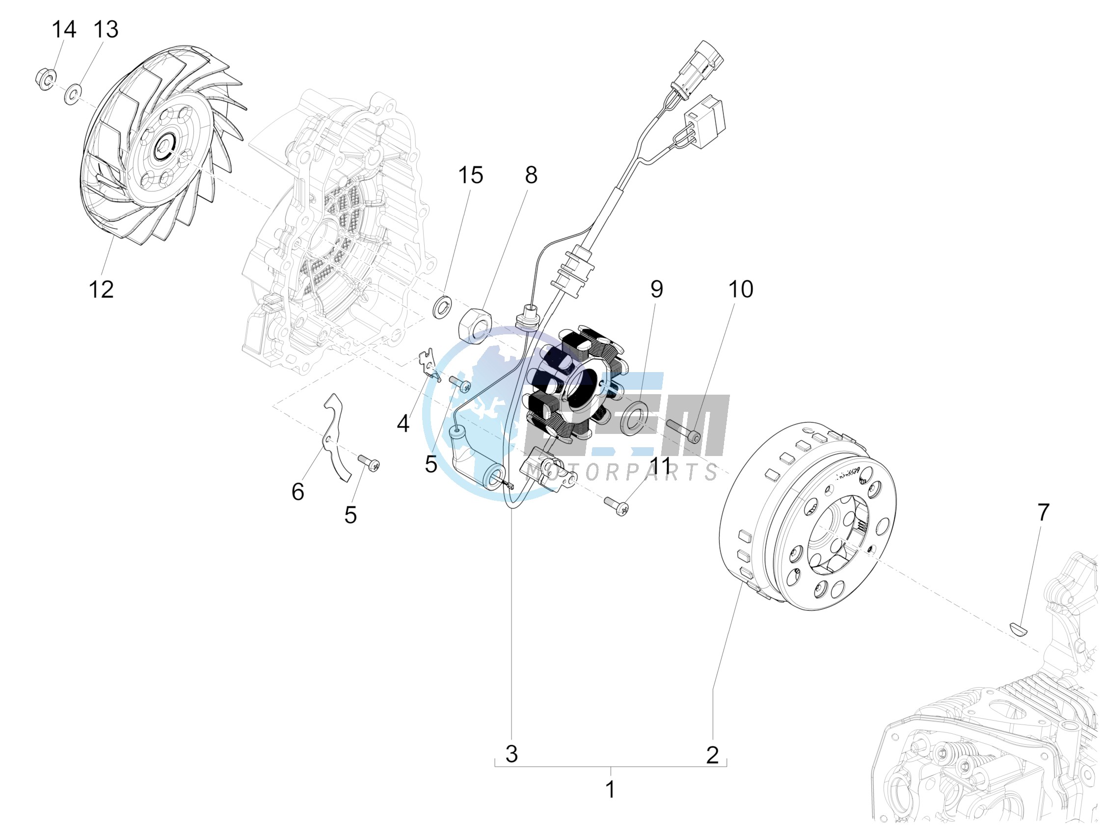 Flywheel magneto