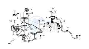 HD2 200 drawing FUEL TANK - FUEL CUT