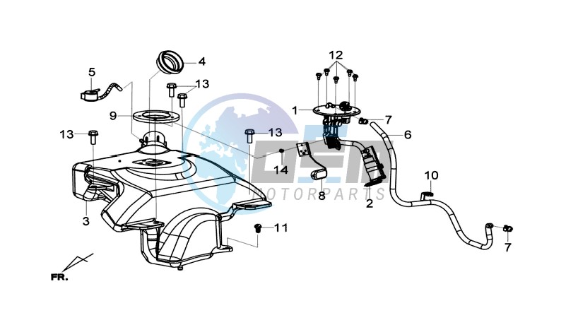 FUEL TANK - FUEL CUT