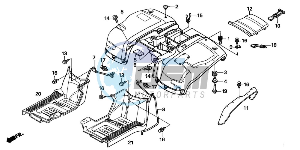 REAR FENDER ('05)