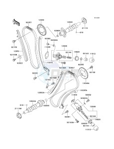 VN 1600 D [VULCAN 1600 NOMAD] (D6F-D8FA) D7FA drawing CAMSHAFT-- S- -_TENSIONER