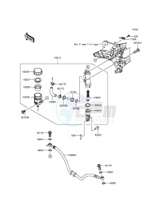 Z800 ZR800CDS UF (UK FA) XX (EU ME A(FRICA) drawing Rear Master Cylinder