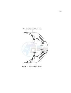 Z750R ZR750NCF UF (UK FA) XX (EU ME A(FRICA) drawing Decals(Black)