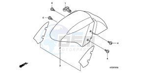 PES1509 Europe Direct - (ED / 2ED) drawing FRONT FENDER