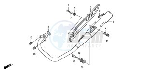 CBF150SH drawing EXHAUST MUFFLER