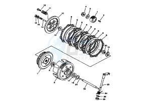 XT X 125 drawing CLUTCH