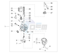 RS4 50 2T E4 (APAC, EMEA) drawing Carburettor  Parts