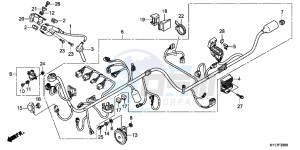 CBR250RB drawing WIRE HARNESS (CBR250R)