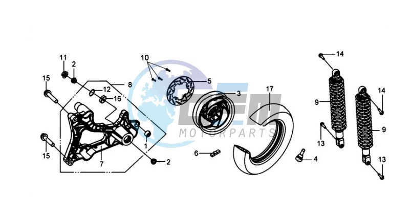 REAR WHEEL / REAR SUSPENSION