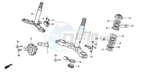 MT50F drawing STEERING STEM