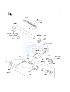 KL 250 D [KLR250] (D15-D19) [KLR250] drawing MUFFLER-- S- -