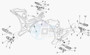 Breva V 1100 IE IE drawing Foot rests I