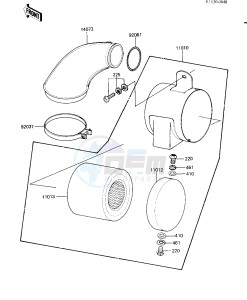 KD 80 M [KD80] (M8) [KD80] drawing AIR CLEANER