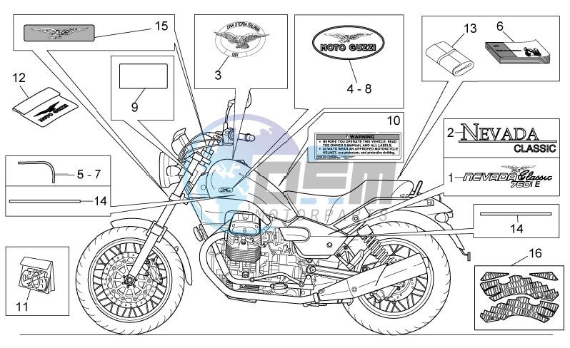 Decal and plate set