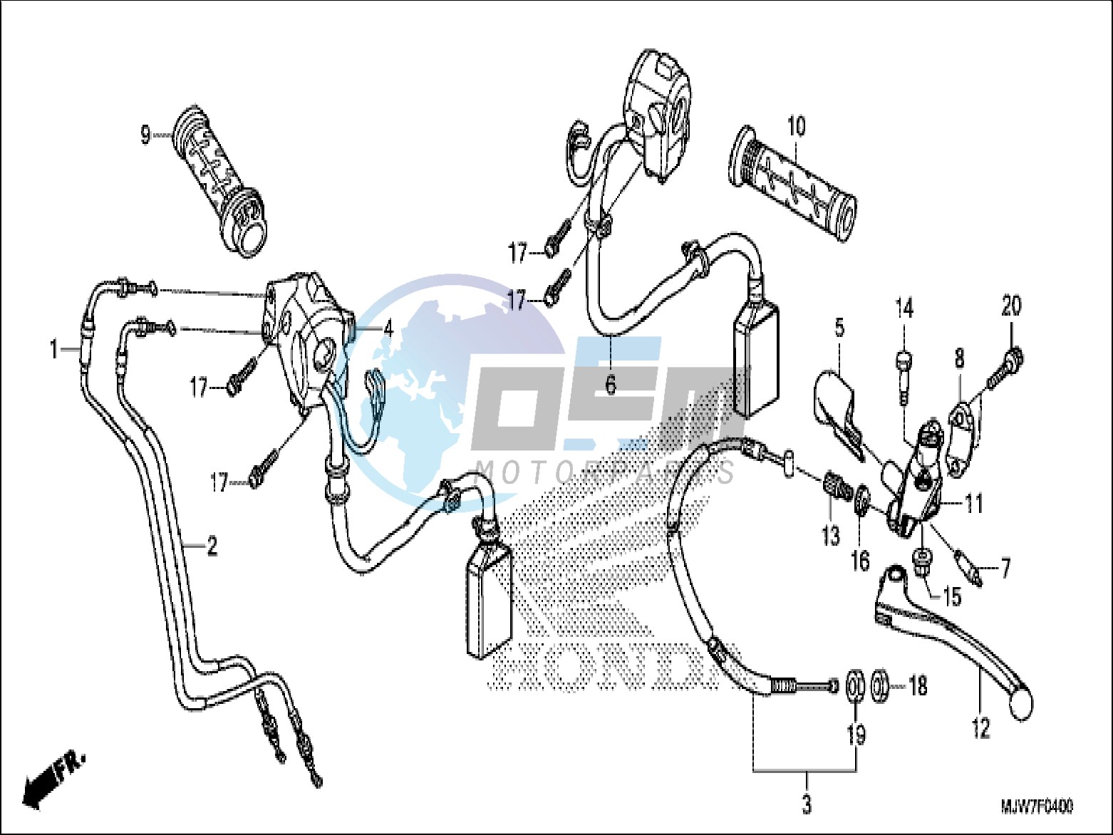 HANDLE LEVER/SWITCH/CABLE