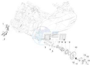 Medley 125 4T ie ABS (APAC) drawing Rocking levers support unit