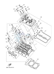 XT1200Z (2BS4) drawing CYLINDER HEAD