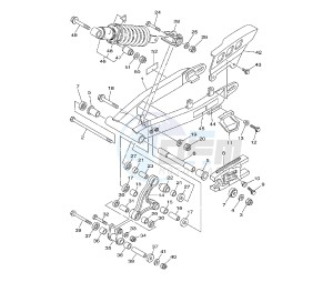 TT R E/LE 125 drawing REAR ARM 39C-