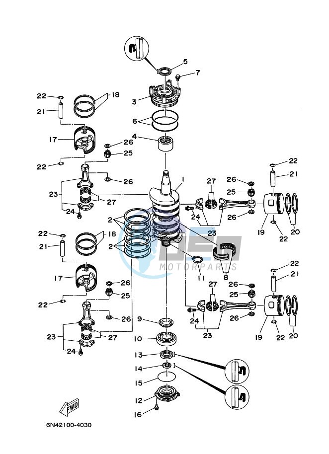 CRANKSHAFT--PISTON