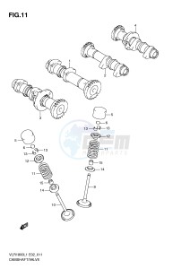 VLR1800 (E2) drawing CAMSHAFT - VALVE